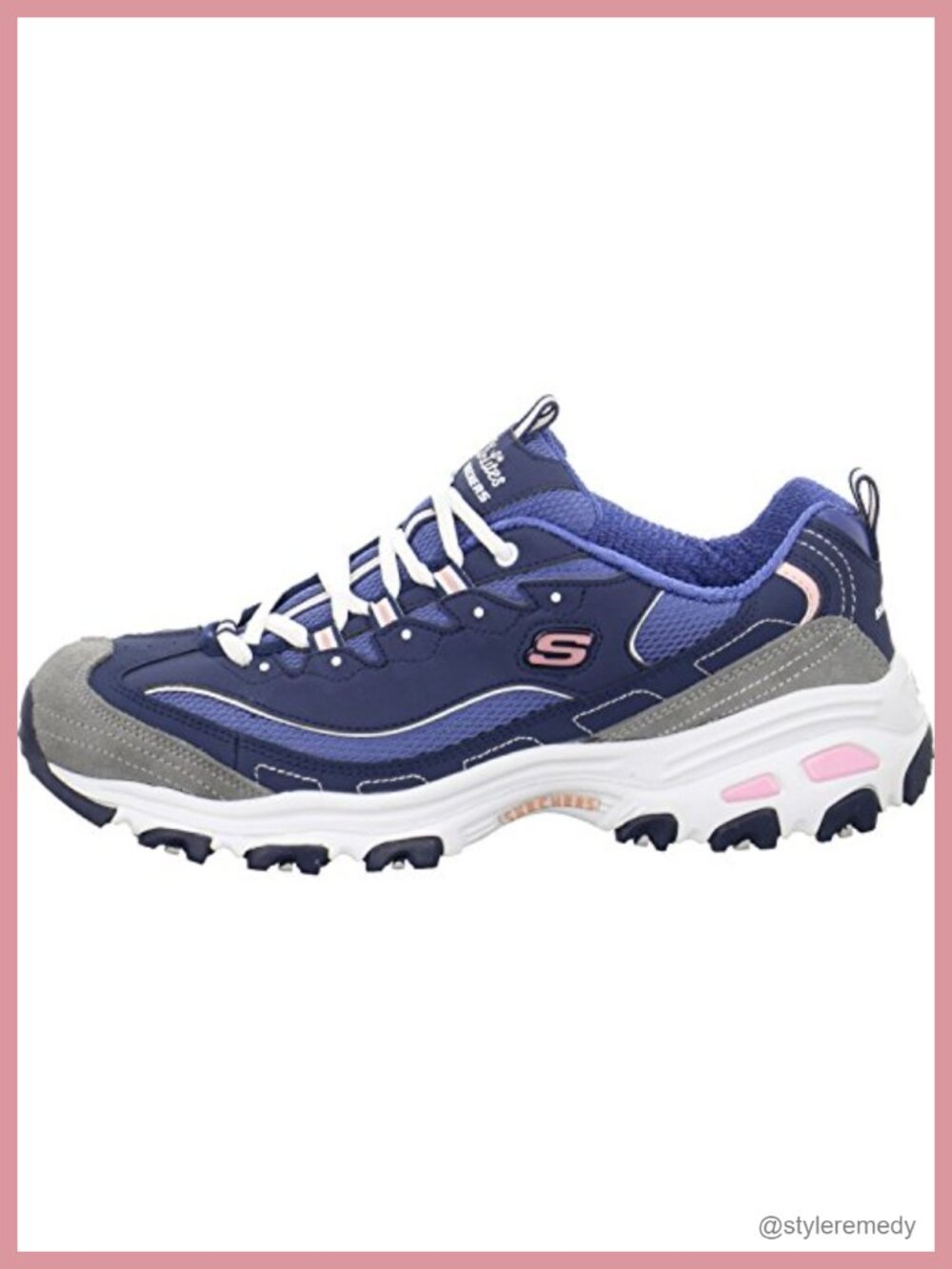 Skechers D'Lites Air-Cooled Memory Foam Lace-Up Athletic Sneakers